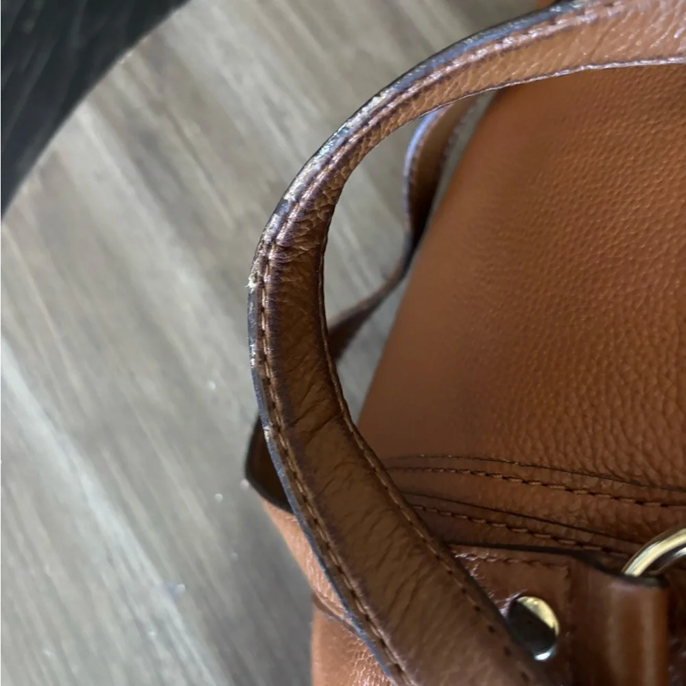 Michael Kors Timeless Brown Leather Satchel - Picture 12 of 16